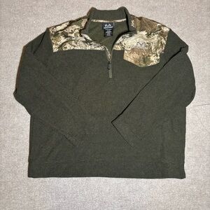 Realtree Olive Camo Zip-Up Sweater